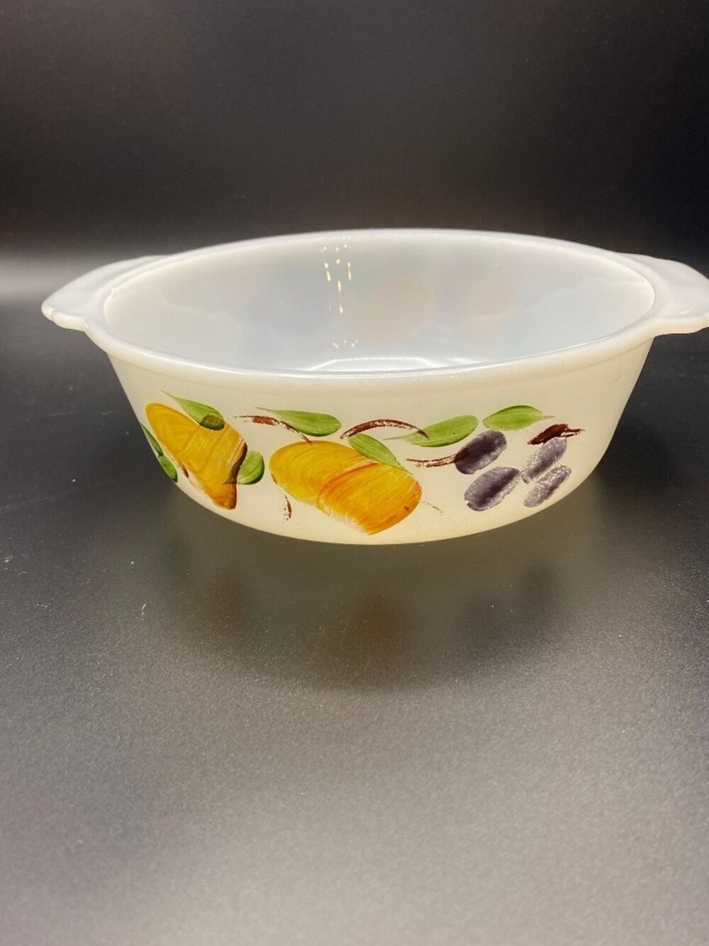 Fire King Pears N Grapes Bowl